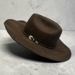 Bullhide 4X Wool Felt Cowboy Hat Brown Western Ranch Rodeo Adult-Bent Brim